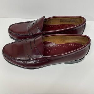 G.H. Bass & Co. Men’s Logan Weejun Loafers Wine Leather Size 12 EE Extra Wide